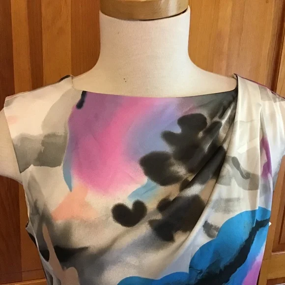 Ann Taylor Print Dress Size 10 - Picture 2 of 5